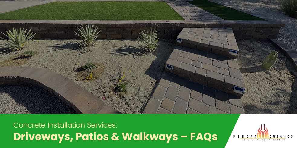 Concrete Installation Services Driveways Patios & Walkways