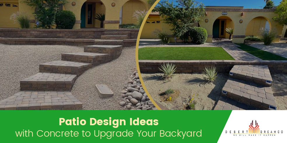 Concrete Patio Design Ideas with
