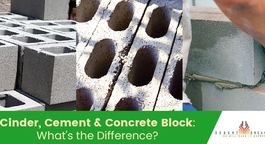 Block types Cinder Cement Concrete