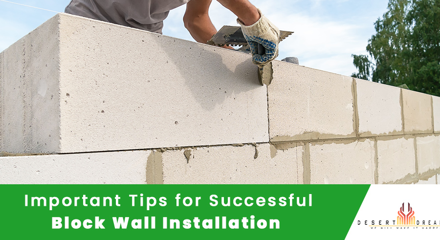 Successful Block Wall Installation Tips